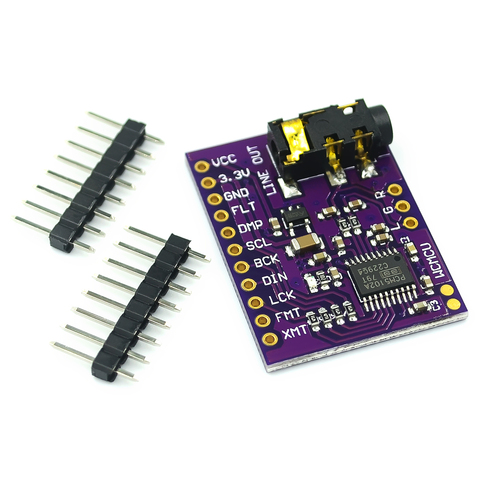 PCM5102 PCM5102A DAC Sound Card Board pHAT 3.5mm Stereo Jack 24 Bits Digital Audio Module for Raspberry Pi Beyond ► Photo 1/4