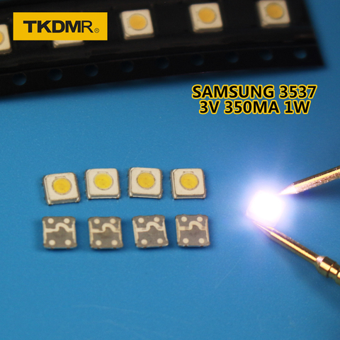 TKDMR Wholesale 120PCS Samsung LED TV Backlight SMD 1W 3535 3537 Cool White 3V 300ma For Samsung TV Repair ► Photo 1/6