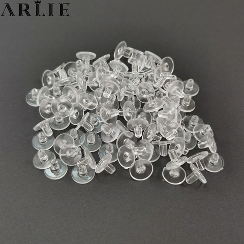 10/50/100pcs Earring Holders Stoppers Soft Nut Silicone Rubber Earring Backs Round Ear Plug Blocked Cap Supplies for Jewelry DIY ► Photo 1/5