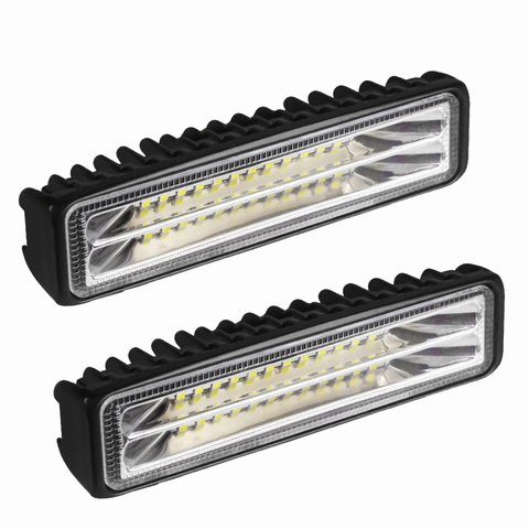 Universal LED Light Bar Fog Lights Fog Lamp For Trucks Car Tractors Offroad Boat ATV Spot Combo LED Bar Work Light Assembly 24W ► Photo 1/1