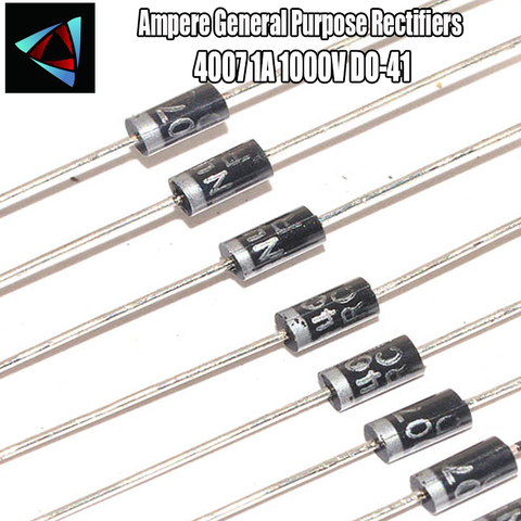 50PCS 1N4007 4007 1A 1000V DO-41 High quality Rectifier Diode IN4007 1n4007 ► Photo 1/1