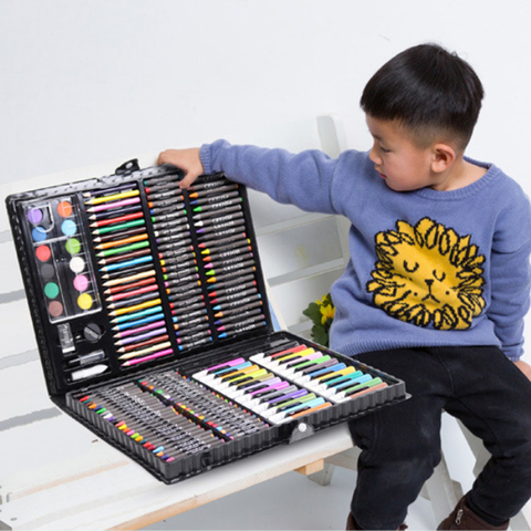 150 Pcs Kids Art Set Children Drawing Set Water Color Pen Crayon