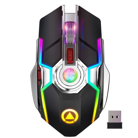Rechargeable Wireless Mouse 2.4GHz USB Optical LED Backlit Ergonomic Silent Gaming Mouse  Game Mice for PC Laptop Gamer ► Photo 1/6