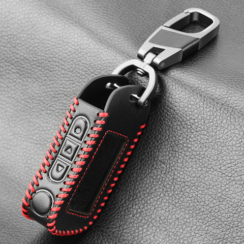 Real Leather Car Key Case For Starline A93 A63 A36 A39 A66 A96 Two Way Car Alarm LCD Remote Control Keychain Protect Cover Skin ► Photo 1/6