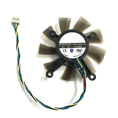 4-Pin Header fan 75MM FD8015U12S DC12V 0.5AMP 4PIN Cooler Fan For ASUS GTX 560 GTX550Ti HD7850 Graphics Video Card Cooling Fans ► Photo 1/6