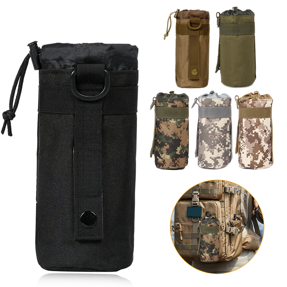 Outdoor Tactical Molle Water Bottle Holder Insulation Pouch Sport Hiking Bag B 
