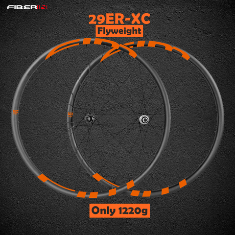 Super light,MTB wheelset 29er MTB wheelset Mountain Bike 30mm XC width Carbon Wheel hookless mtb wheels ► Photo 1/6