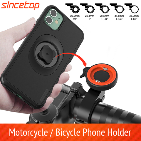 Motorcycle Phone holder For iPhone 11 Pro XsMax 8plus 7s 6 Mountain/Bike Moto Mount Cell Phone Bag  Stand With Shockproof Case ► Photo 1/6