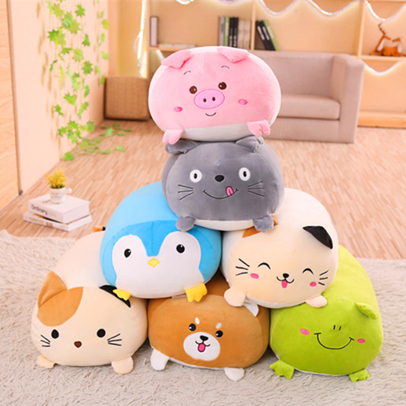 New Soft Animal Cartoon Pillow Cushion Cute Fat Dog Cat Totoro Penguin Pig  Frog Plush Toy Stuffed Lovely kids Birthyday Gift - Price history & Review  | AliExpress Seller - Angle's Park
