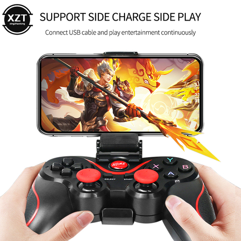 Bluetooth Gamepad For PS3 Controller Android Phone PC TV Box Wireless Phone Joystick Joypad Game Gaming Joystick with Holder NEW ► Photo 1/6