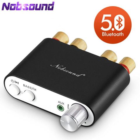 2022 Lastest Nobsound TPA3116 Bluetooth 5.0 Mini Digital Amplifier Stereo HiFi Home Audio Power Amp Audio Receiver USB DAC 50W×2 ► Photo 1/6