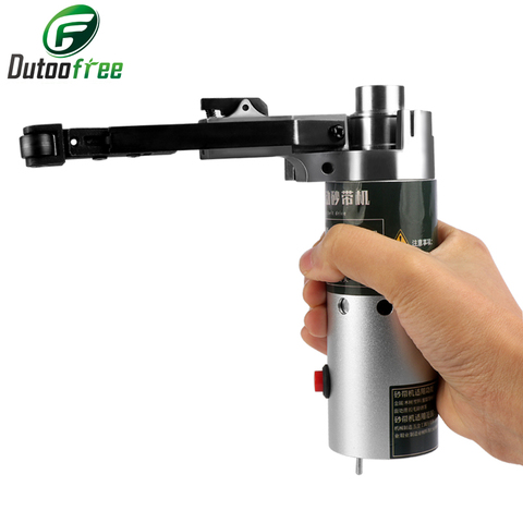 Handheld Angle Sharpening Machine Electric Belt Machine Mini DIY Polishing Grinding Machine Fixed Grinding Machine Drill Grinde ► Photo 1/6