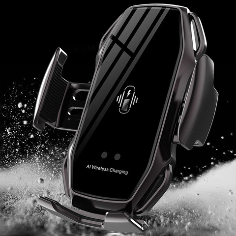 Smart Sensor Car Phone Holder Fast Charging Wireless Chargers Universal Car Holder For iPhone For Huawei AI Wireless Charging ► Photo 1/6