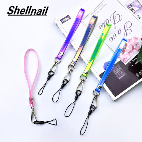 Shellnail Laser Discolor Weaving Lanyard Neck Strap for keys ID Card Mobile Phone Straps For Phone USB Badge Holder Hang Rope ► Photo 1/6