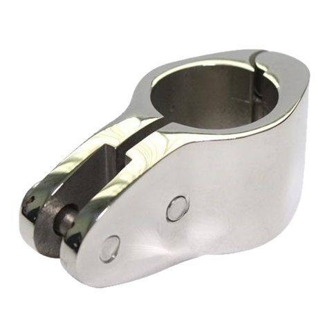 316 Stainless Steel Fitting Boat Marine Yacht Tube Clip Pipe Clamp Silver Bimini Hinged Fittings Jaw Slide Hardware Silver ► Photo 1/6