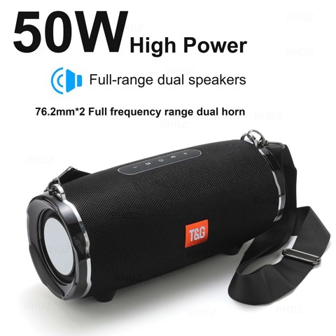 Bluetooth Speakers High Power 50W Portable Wireless Boombox Column Subwoofer For pc Computer radiospeaker Music center sound box ► Photo 1/6