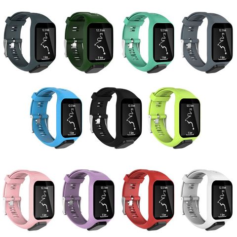 Silicone Replacement Wrist Band Strap For TomTom Runner 2 3 Spark 3 GPS Watch ► Photo 1/6