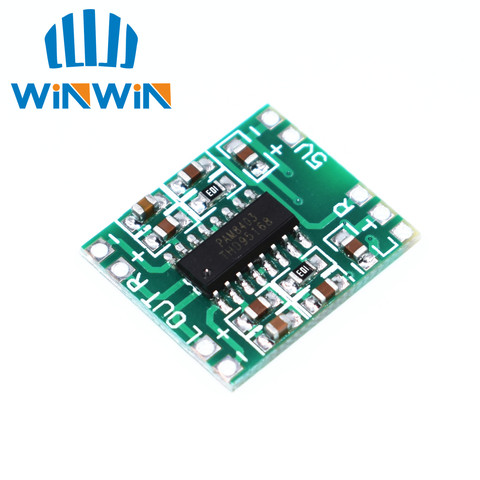 I62 1pcs PAM8403 Super mini digital amplifier board 2 * 3W Class D digital amplifier board efficient 2.5 to 5V USB power supply ► Photo 1/1