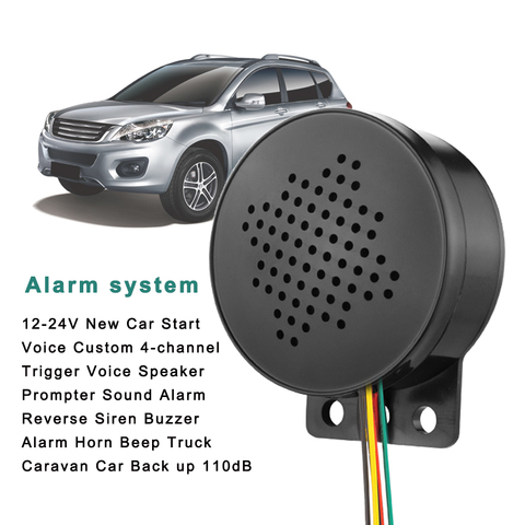 12-24V Car Start Voice Customization 4-way Trigger Voice Horn Reminder Sound Alarm For Tourist Buses, School Buses ► Photo 1/6