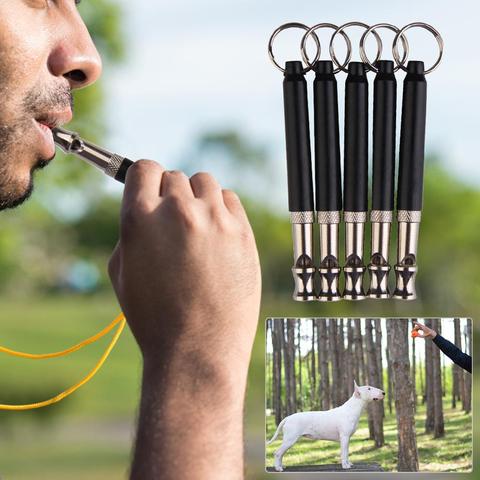 1pcs Black Two-tone Ultrasonic Flute Dog Whistles for Training Sound Whistle Supersonic Obedience Pet Puppy Dog Whistle ► Photo 1/6