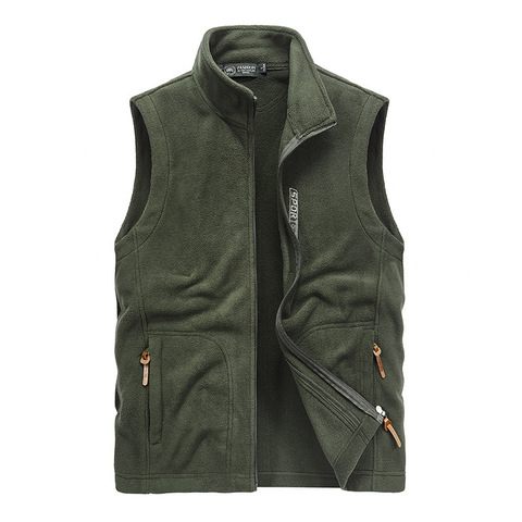 2022 Fleece Vest Men Waistcoat Outdoor Fishing Photography Waistcoat Men Plus Size M-5XL Gilet Homme Autumn Sleeveless Jacket ► Photo 1/4