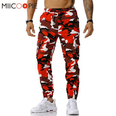 High waist pants camouflage loose joggers women army harem camo