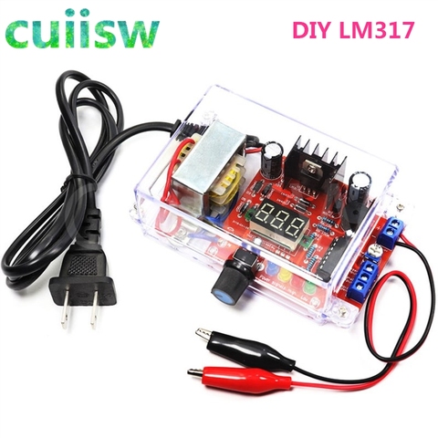 DIY Kit LM317 Adjustable Regulated Voltage 220V to 1.25V-12.5V Step-down Power Supply Module PCB Board Electronic kits ► Photo 1/6