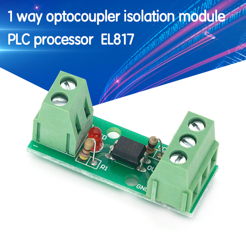 PC817 EL817 12V 1CH 1 Channel Way Optocoupler Isolation Module Board Rail Holder PLC Processors Isolated Drive Motor Inverter ► Photo 1/6