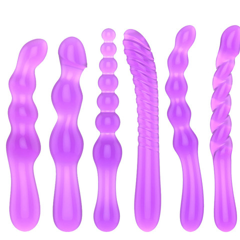 2022 Soft Jelly Anal Dildo Anal Plug Beads Butt Plug G-spot Prostate Massager Sex Toys For Woman Men Gay Erotic Products ► Photo 1/6