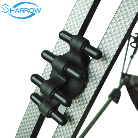 2pcs Archery Stabilizer Limb Damper Stabilizer Vibration Rubber Damper Shock Absorber Compound Bow Hunting Accessories ► Photo 1/6