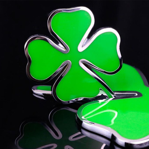 3D Metal Car Sticker High Quality Green Lucky Clover Side Label For Alfa Romeo Four Leaf Clover Emblem Badge Sticker Car-styling ► Photo 1/6