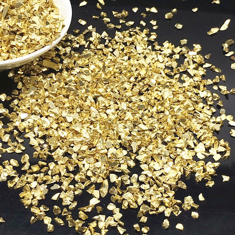20g Fake Gold Stone Flakes Metallized Glass Beads For Resin Mold Filler Nail Art Decoration Diy Jewelry Making Mold Filling Tool ► Photo 1/6