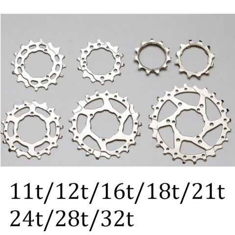 Aceoffix Bike Cassette Sprocket Cog 11T 12T 14T 16T 18T 21T 24T 28T 32T for Brompton re-equip 2 speeds 3 speeds Aluminium ► Photo 1/6