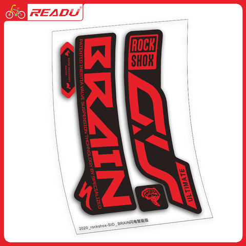 2022 rockshox sid brain smart version front fork sticker mountain bike bicycle waterproof sticker decoration ► Photo 1/4