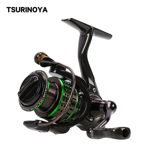 TSURINOYA Spinning Reel 162g Ultralight Trout 800 1000 1500 1500S  Bait Finesse Ajing Carbon Fishing Lure Reel Shallow Spool ► Photo 1/6