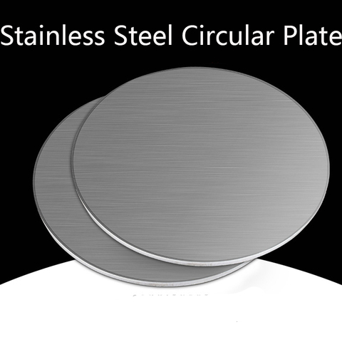 Stainless Steel Circular Plate 304 Disc Plate Circular Flat-plate Round Disk Sheet Thickness 1.5 2 2.5 3mm ► Photo 1/4