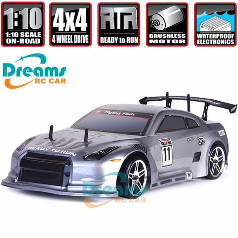 HSP Racing Rc Drift Car 4wd 1:10 Electric Power On Road Rc Car 94123 FlyingFish 4x4 vehicle High Speed Hobby Remote Control Car ► Photo 1/6