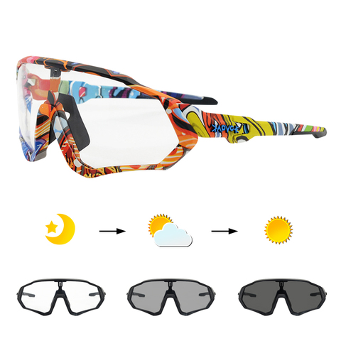 Kapvoe Photochromic Sports cycling Glasses for Men Women MTB Mountain Road Bicycle  Eyewear Cycling Sunglasses Oculos Ciclismo - Price history & Review, AliExpress Seller - whatsapp-8618559036862 Store