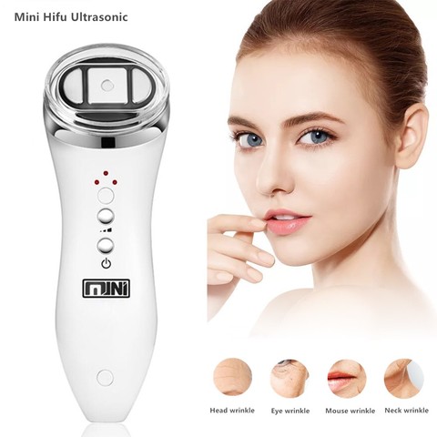 Mini HIFU Ultrasonic Facial Skin Care Face Lifting RF Radio Frequency Skin Rejuvenation Anti Wrinkle Removal Tightening Therapy ► Photo 1/6