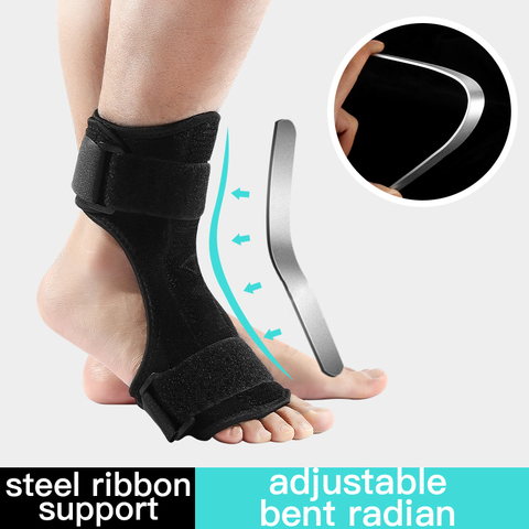 Adjustable Foot Guard Protector Ankle Support Strap Brace Ankle Sprain Orthosis Stabilizer Plantar Fasciitis Aluminum Support ► Photo 1/6