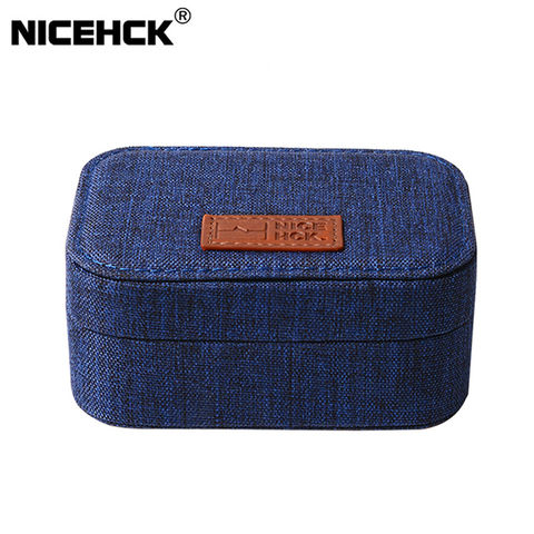 NiceHCK High-end Canvas Earphone Case Portable Storage Earbud Box Shock Absorption Headset Cable Bag Accessory For NX7 MK3/ST-10 ► Photo 1/6