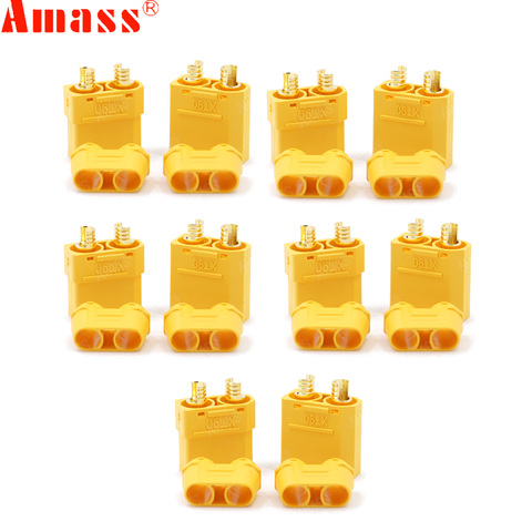 5Pair/lot Amass XT90+ Plug Connectors Male Female For RC Model Battery ► Photo 1/6