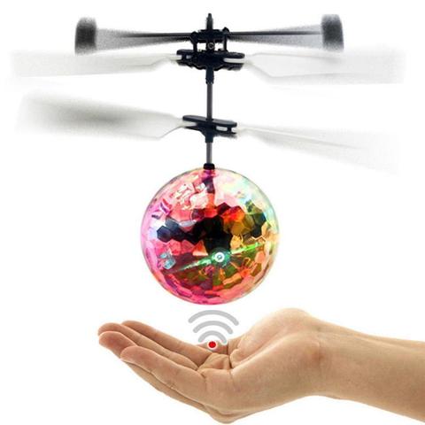 Electric RC Flying Ball Luminous Kid's Flight Balls Infrared Induction Aircraft  Remote Control Toys Flash LED Light Plane Toys ► Photo 1/5