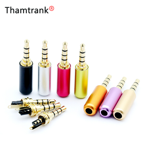 10Pcs 3.5 mm Male RCA Plug Audio Jack 4 Pole Gold Plated Earphone Adapter for DIY Stereo Headset or Used for Repair Earphone ► Photo 1/6