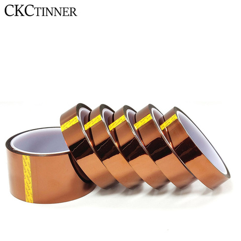 5/6/8/10/12/15/20MM x 30M Brown High Temperature Resistant Kapton Tape Polyimide For Electric Task/grills/powder coating ► Photo 1/6