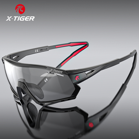 X-TIGER Cycling Sunglasses 3 Lens Mountain Bike Men's Glasses Myopia Frame Road Bicycle Glasses Replace Temples Cycling Glasses ► Photo 1/6