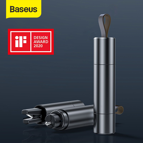Baseus Car Safety Hammer Auto Emergency Glass Window Breaker Seat Belt Cutter Life-Saving Escape Car Emergency Tool ► Photo 1/6