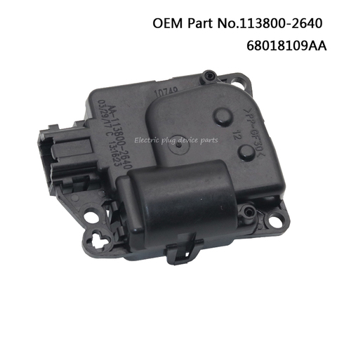 Genuine HVAC Heater Air Blend Door Actuator Wrangler Avenger Compass Sebring 113800-2640 68018109AA ► Photo 1/6