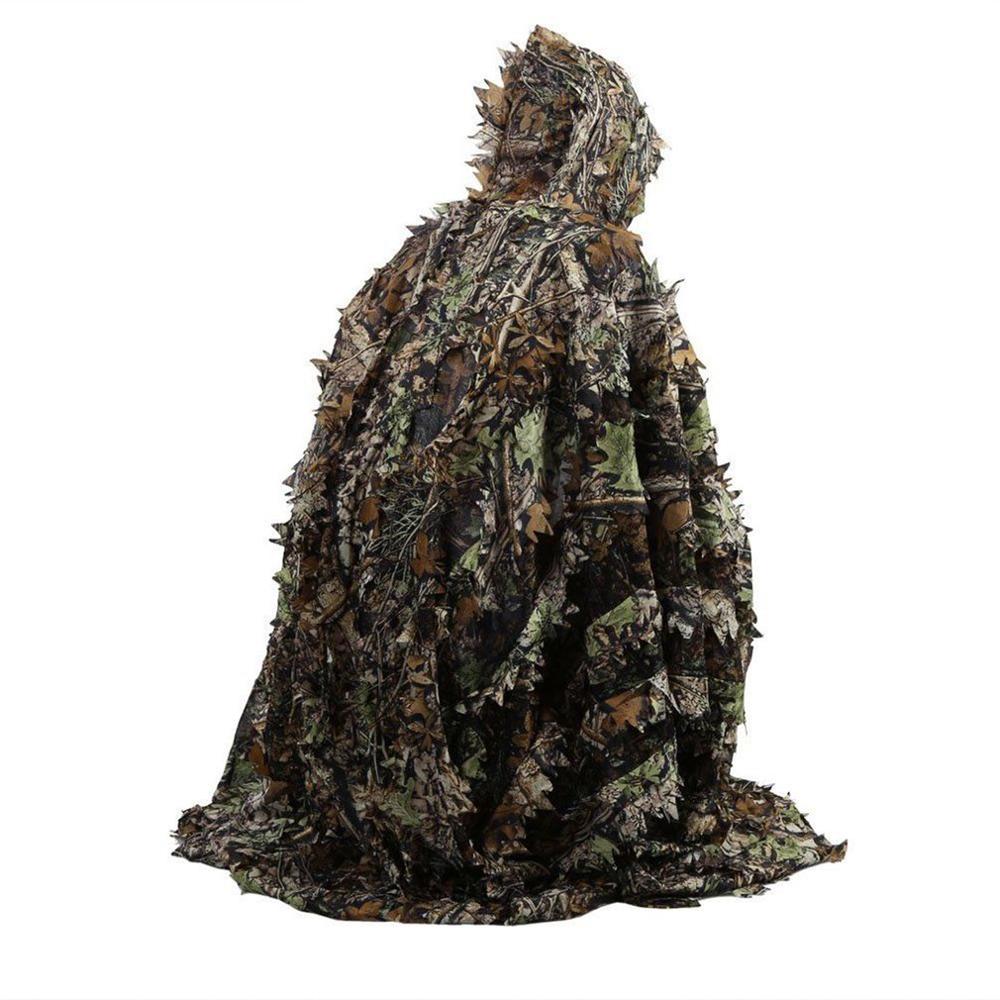 Ghillie Blankets Camouflage Suit Hat Sniper Hunting Poncho Handmade Clothing 