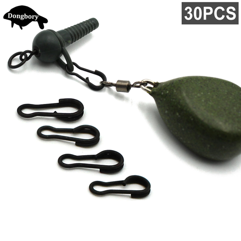 30Pcs Carp Fishing Accessories Quick Change Clip Fishing Line Swivel Connectors Clip Carp Rigs Hooks Link Swivel Carp End Tackle ► Photo 1/6